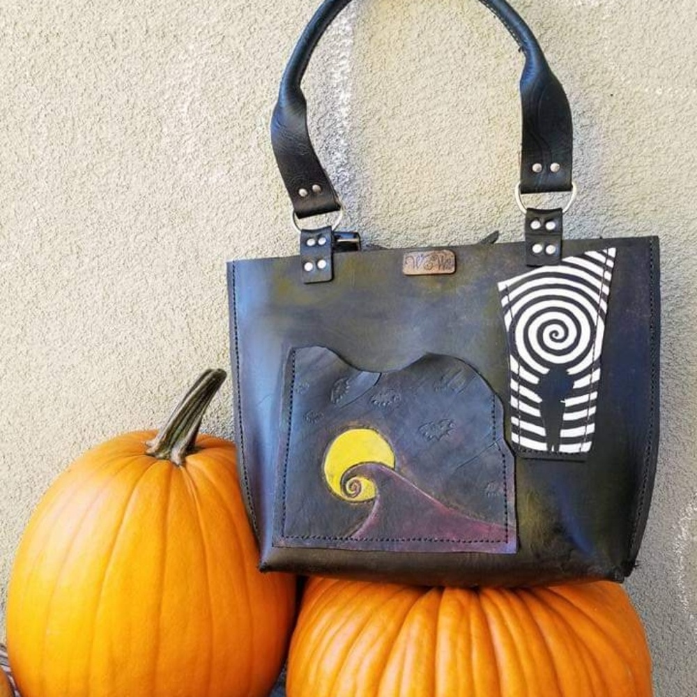 Tim Burton inspired tote